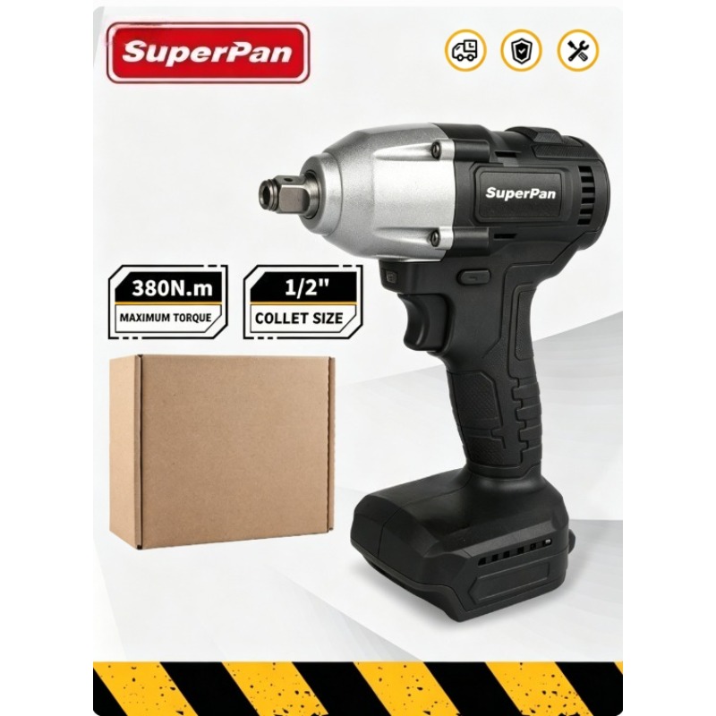 Power Tools Impact Wrench - SuperPan 380N.m Cordless Impact Wrench 1/2
