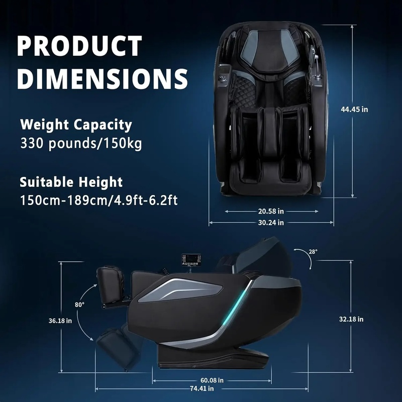 Zero Power Tools - Full Body Zero Gravity Recliner Massage