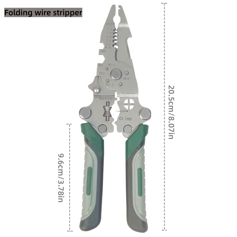 Power Tools America - Foldable wire stripper, pulley design multi-function
