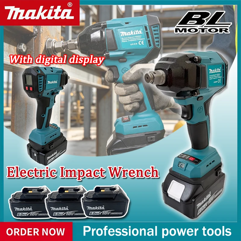 Power Tools Impact Wrench - Makita Brushless Digital Display Electric Impact