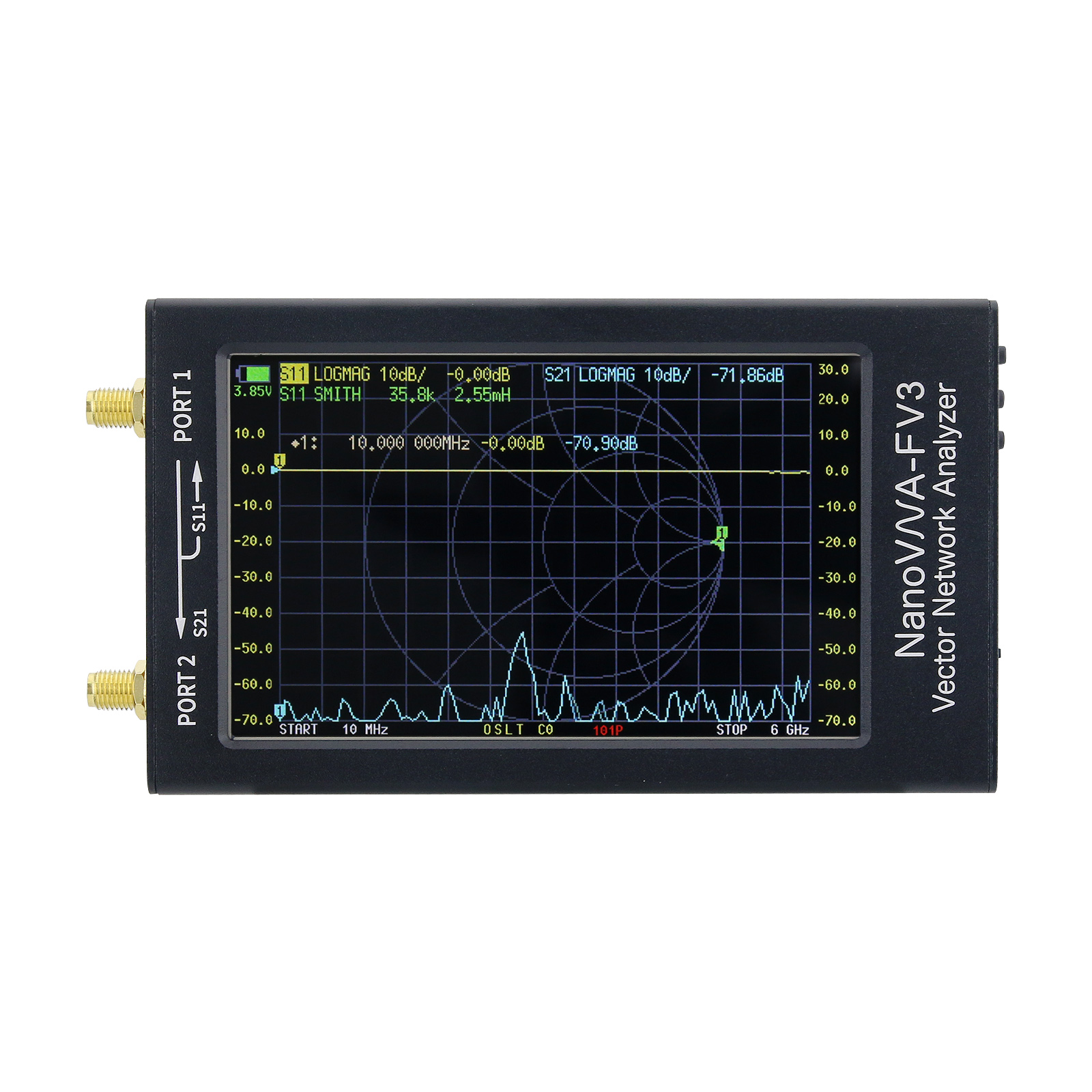 NanoVNA-F V3 1MHz-6GHz Portabl - Power Tools Vector recensie en prijs