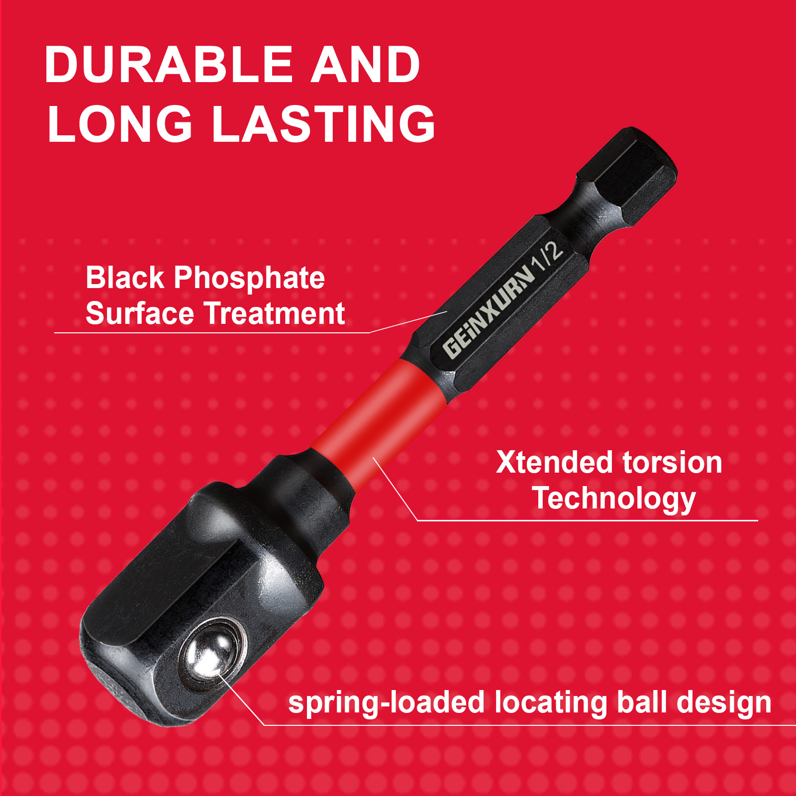 Geinxurn Impact Socket Adapter - Power Tools Impact Wrench recensie en prijs