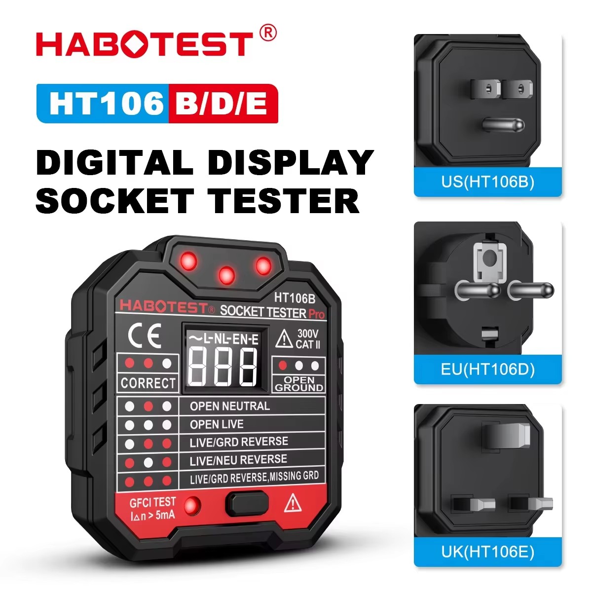 HT106 Digital Socket Tester Pr - Power Tools Uk Review recensie en prijs