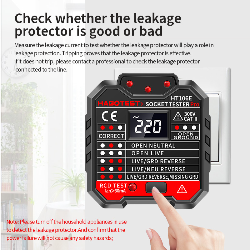 HT106 Digital Socket Tester Pr - Power Tools Uk Review recensie en prijs