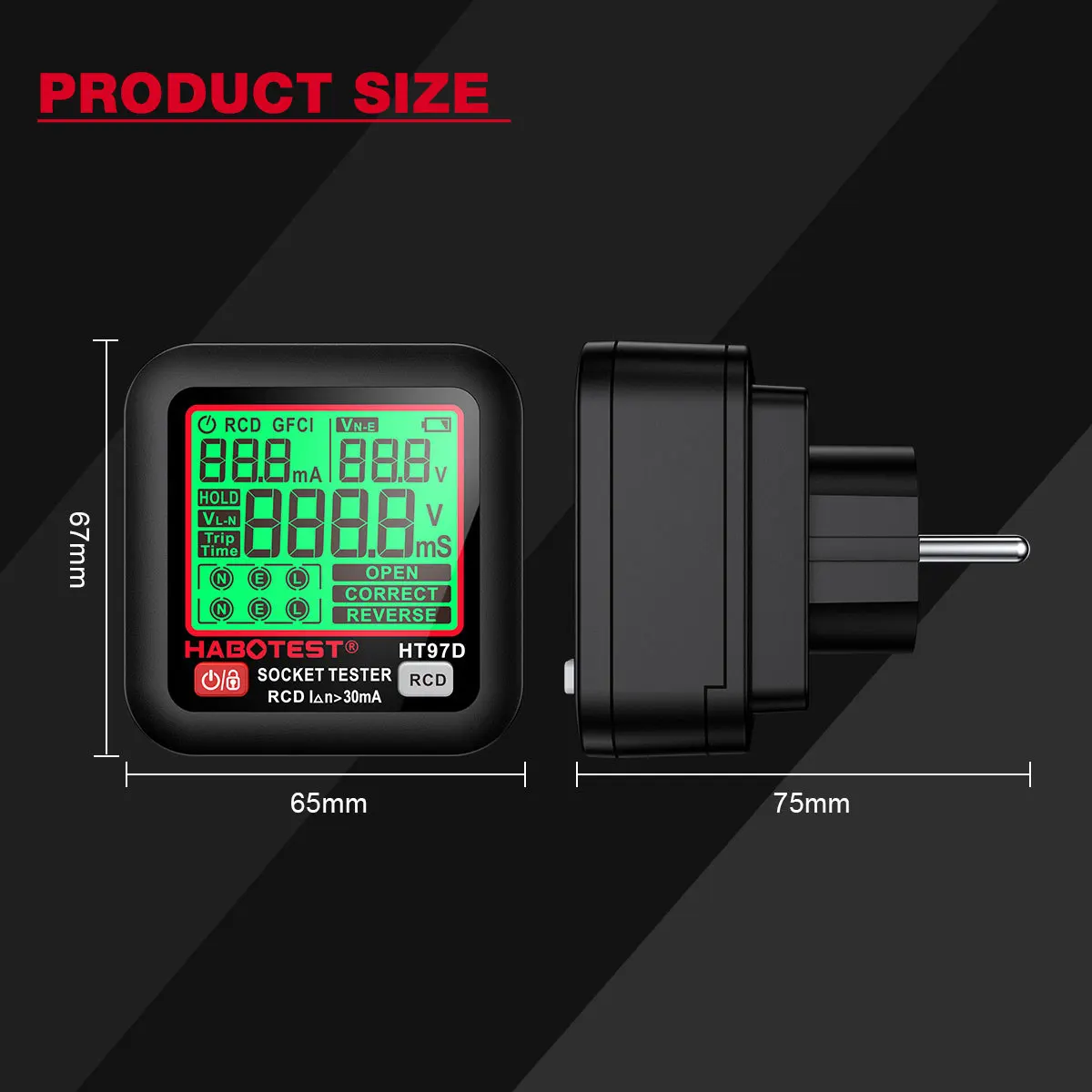 HT97 Digital Socket Tester Vol - Power Tools Uk Review recensie en prijs