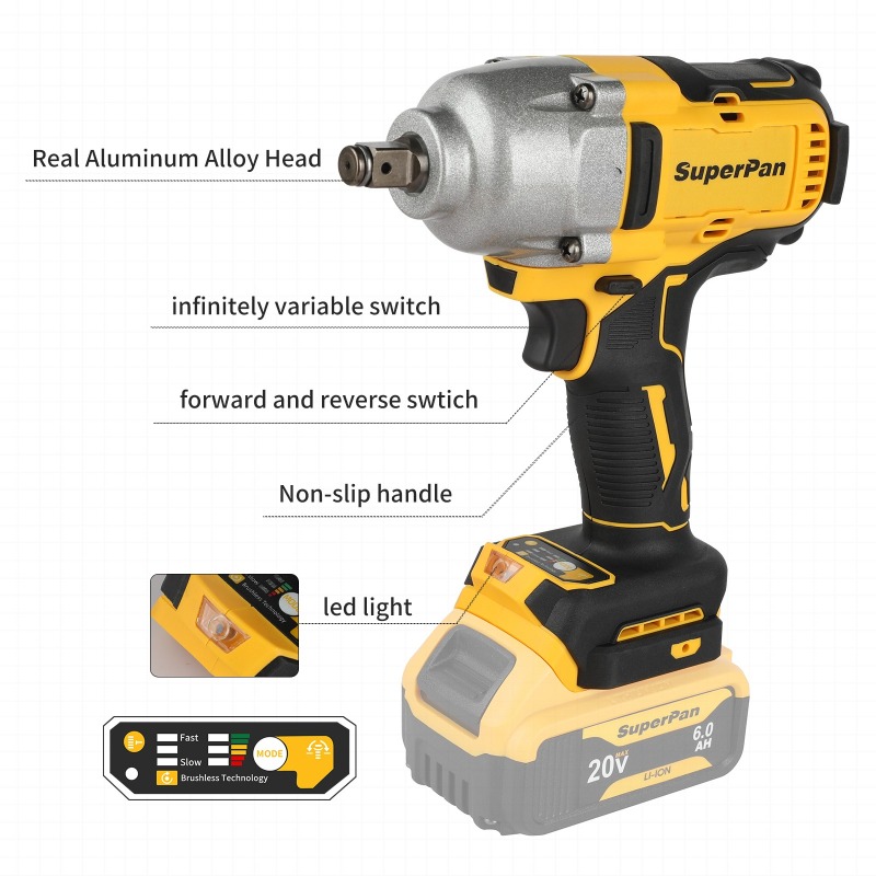 Brushless Cordless Impact Wren - Power Tools Impact Wrench recensie en prijs