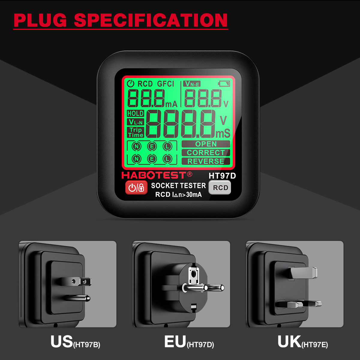 HT97 Socket Tester Pro Voltage - Power Tools Uk Review recensie en prijs