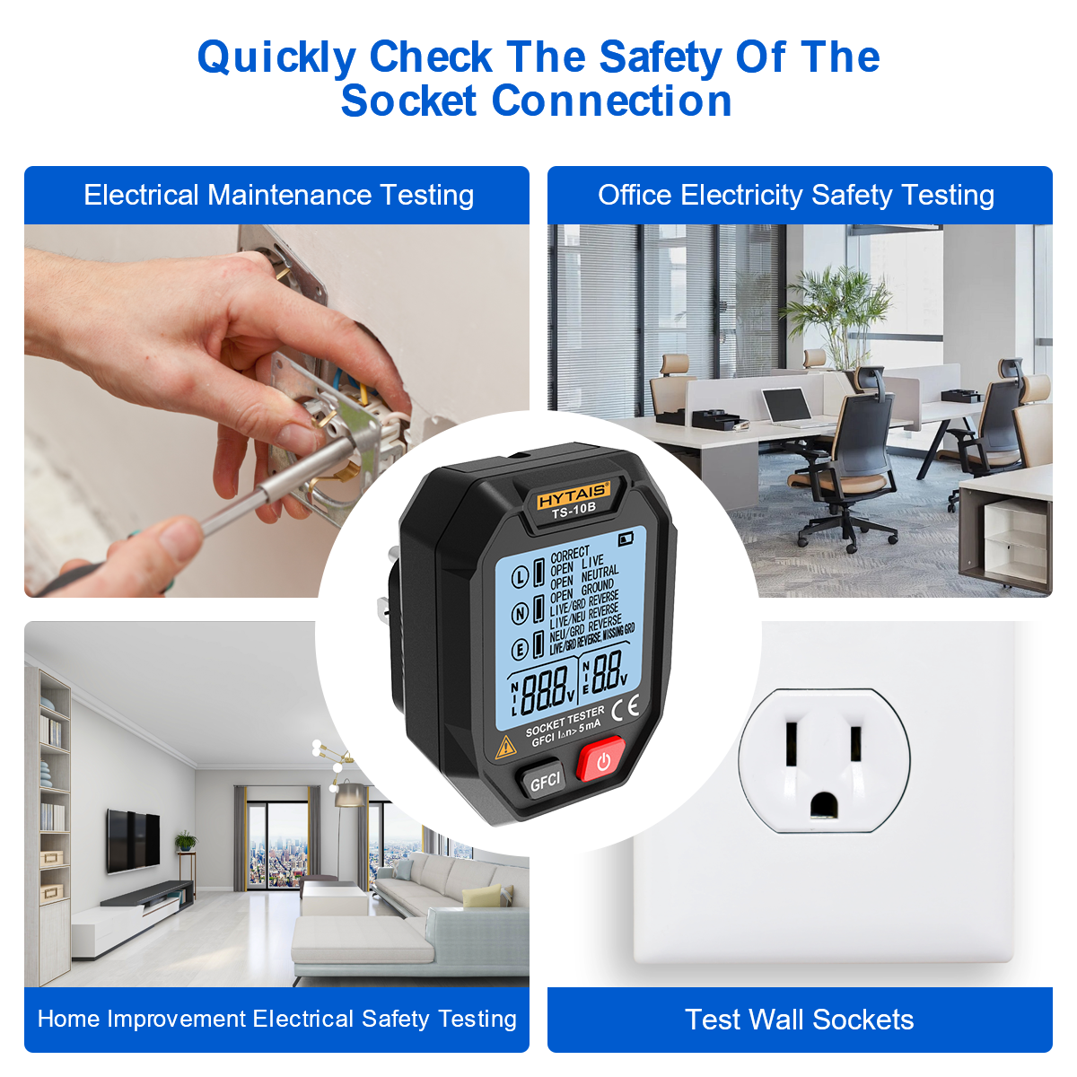 HYTAIS Digital Socket Tester B - Power Tools Uk Review recensie en prijs