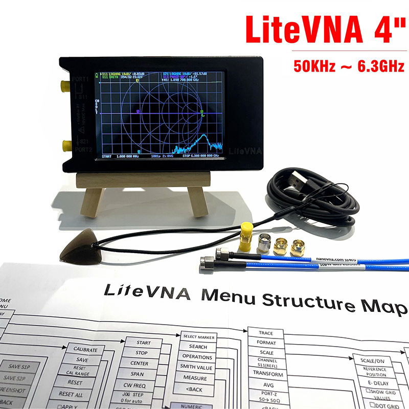 HOSHI LiteVNA64 50kHz-6.3GHz V - Power Tools Vector recensie en prijs