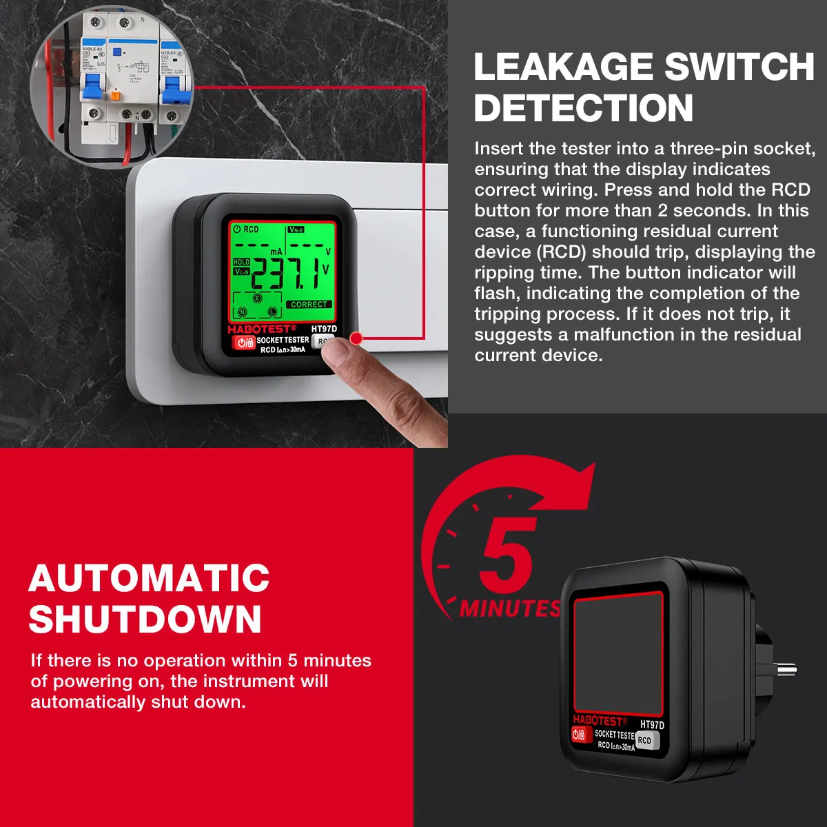 HABOTEST HT97 Digital Socket T - Power Tools Uk Review recensie en prijs