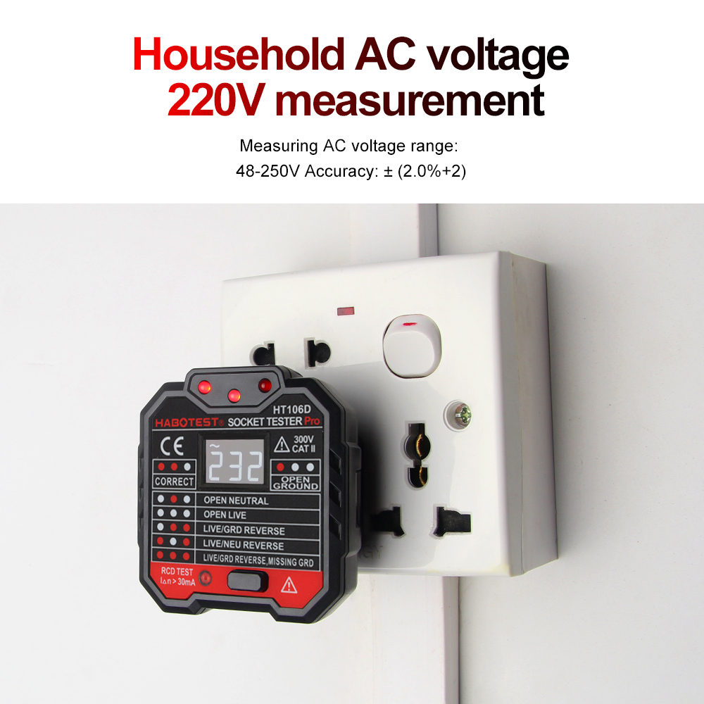 HABOTEST HT106 Digital Socket  - Power Tools Uk Review recensie en prijs