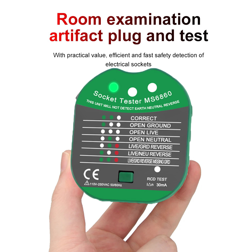 30mA Socket Tester Voltage Tes - Power Tools Uk Review recensie en prijs