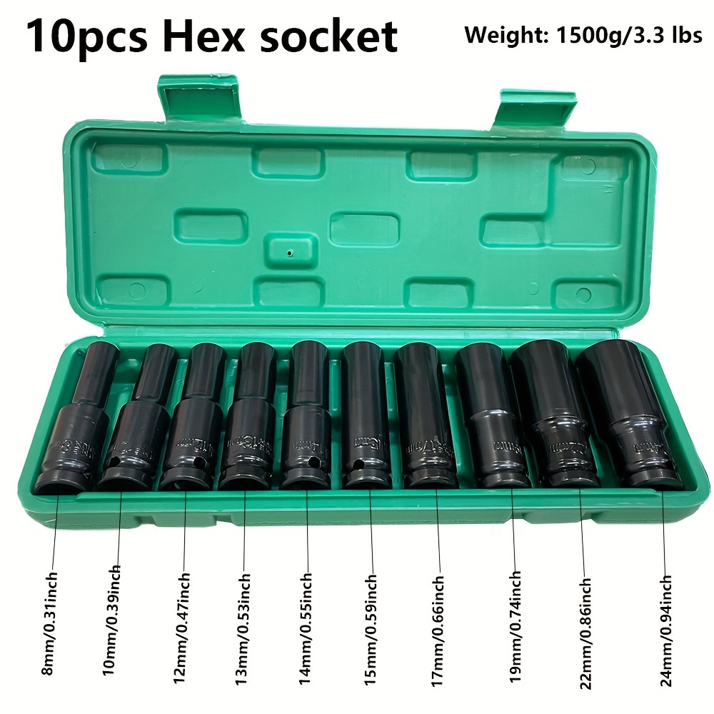 10pcs 1/2 Inch 8-24mm Power So - Power Tools Impact Wrench recensie en prijs