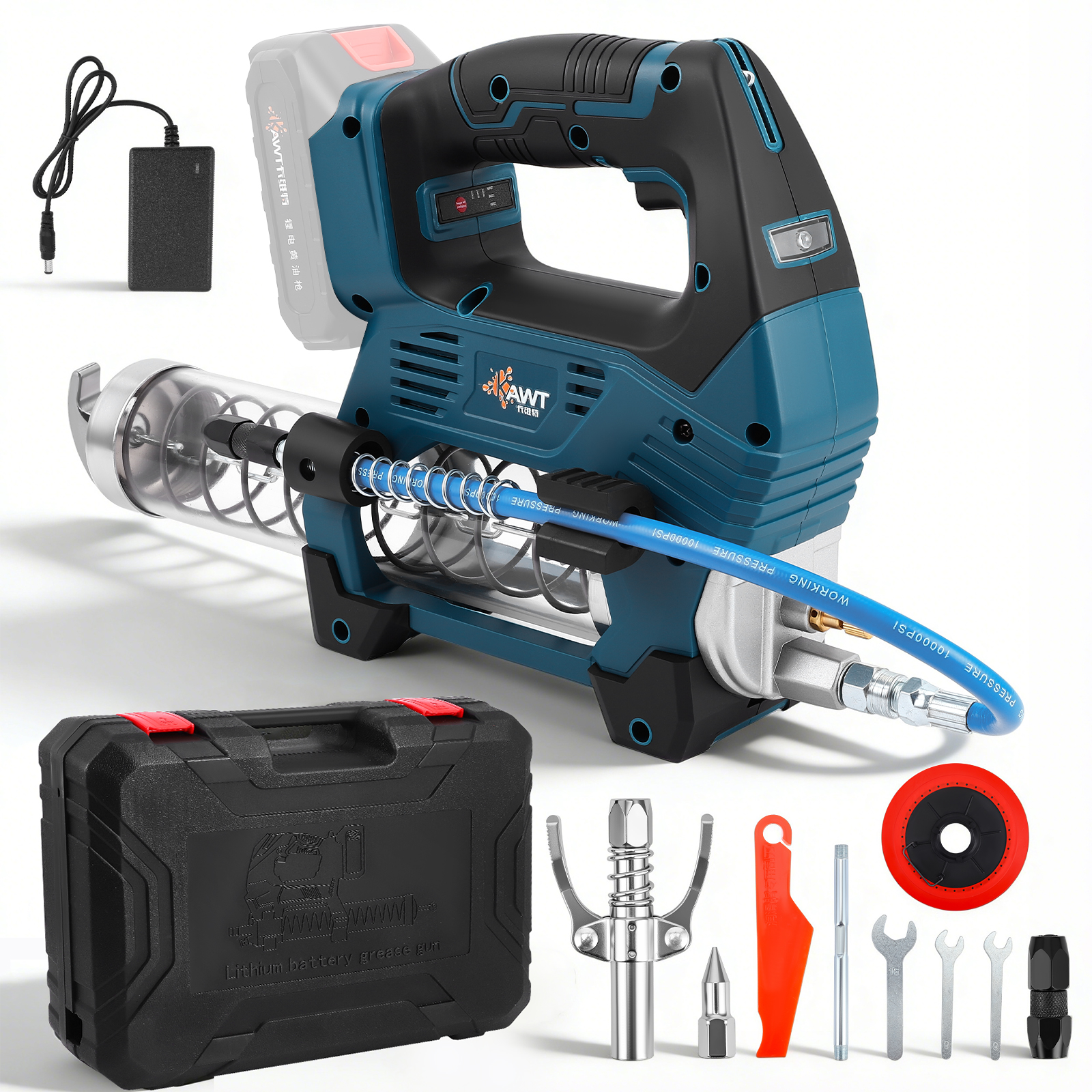 Battery Grease Gun, 12000 PSI  - Power Tools Grease recensie en prijs